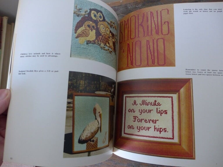 Collectable vintage needlework book: THE CREWEL NEEDLEPOINT WORLD. By Barbara Donnelly Gullers.
