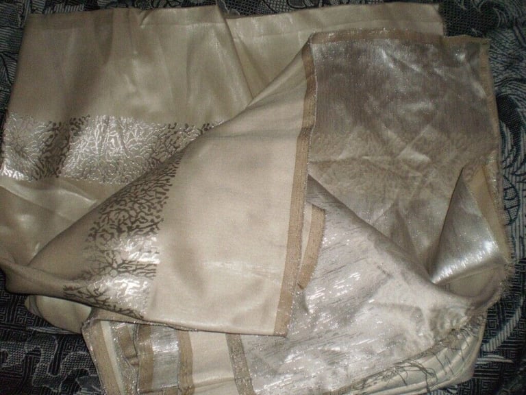 Fabric  Good Quality  Fabric  Pale Silver  Colour New 