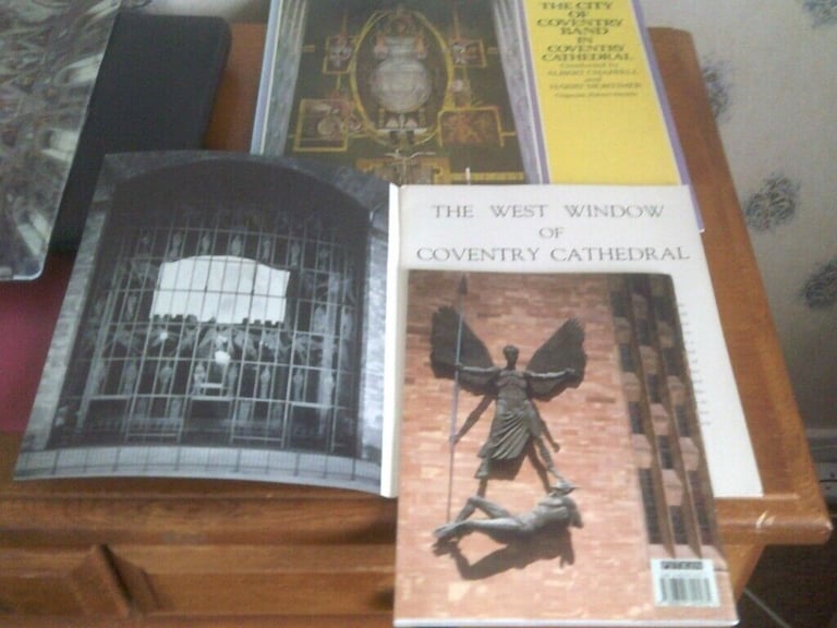 3 COVENTRY  ITEMS   2 BOOKS 1 LP   REF THE CATHEDRAL