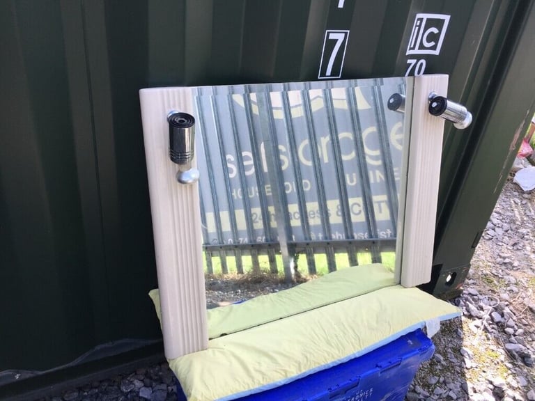 Vintage Very Heavy High Quality Rectangle Bathroom Mirror With Light Fitting