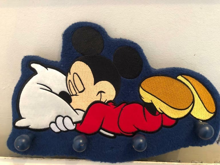 image for disney micky mouse kids room clothes hanging hooks