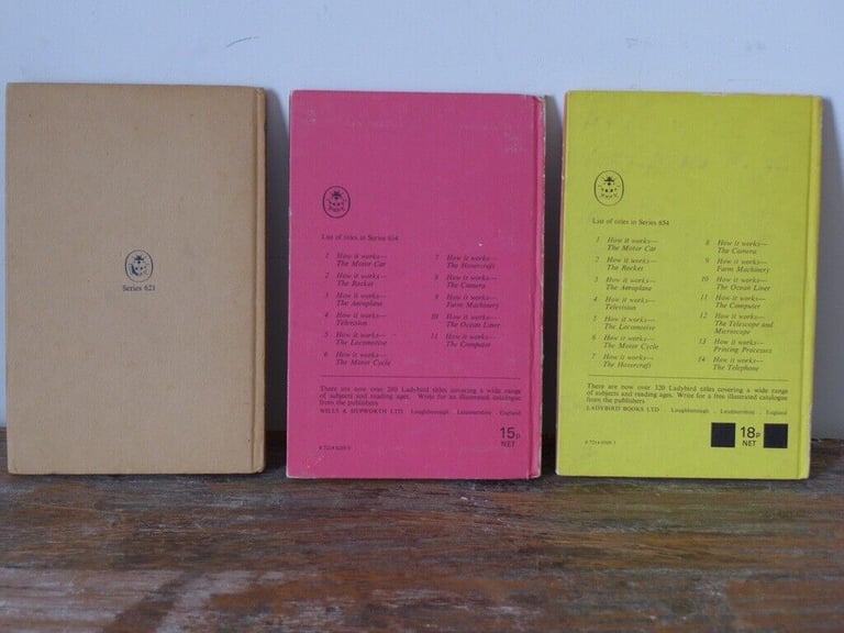 Three Vintage 1st edition LADYBIRD Books: MAGNETS, BULBS and BATTERIES; THE COMPUTER; THE TELEPHONE