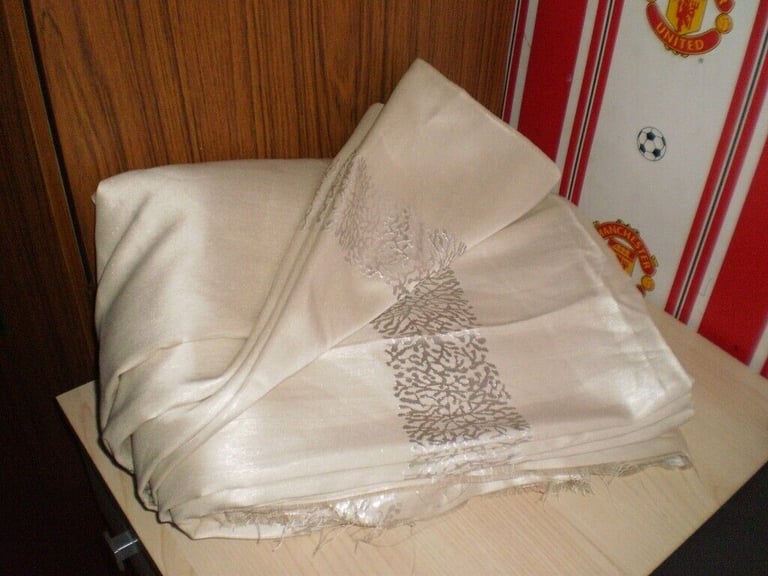 Fabric  Good Quality  Fabric  Pale Silver  Colour New 
