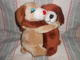 genuine vintage hugging pups soft plush toys 