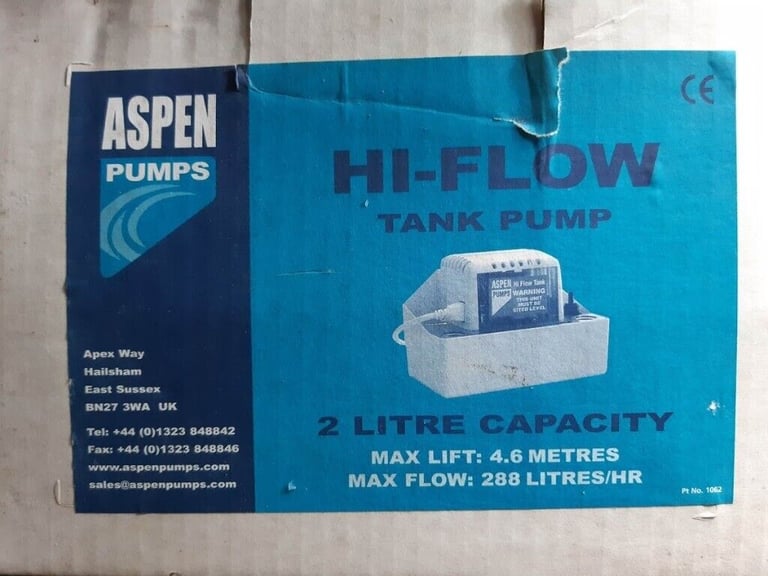 (Brand New)TANK PUMP CONDENSATE HI-FLOW ASPEN 2L CAPACITY £45