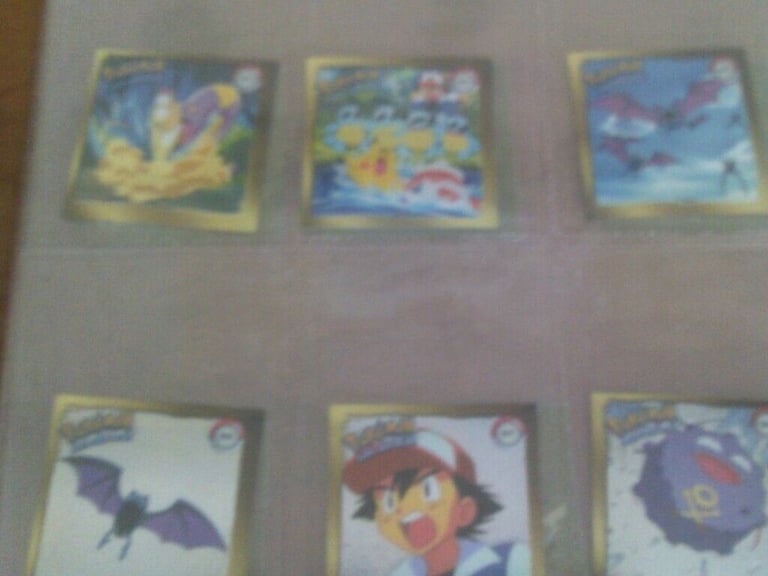 POKEMON SET 0F 18 MINT FOIL  STICKERS