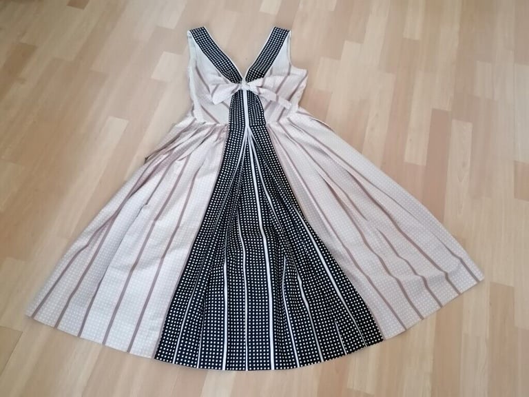 Designer JASPER CONRAN Retro Dress. Size : UK 12. 