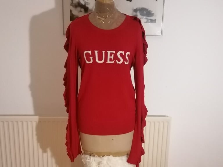  Designer GUESS Unusual Stylish Jumper. Ladies. Size : M