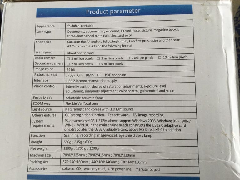 Foldable Scanner