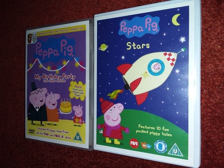5  x  PEPPA  PIG DVD'S FOR SALE.