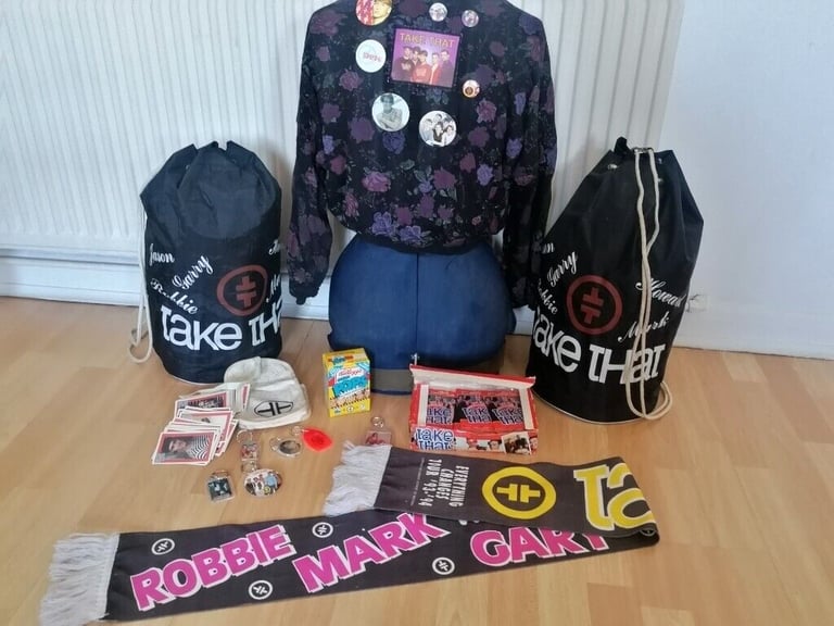 image for Rare Collectible TAKE THAT Official Merchandise Memorabilia Bundle ( Rare Items). 