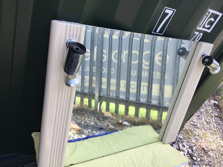 Vintage Very Heavy High Quality Rectangle Bathroom Mirror With Light Fitting