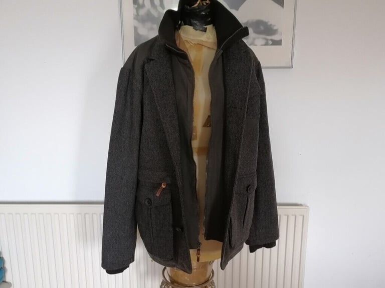  USA Luxury Brand THIRD & ARMY Unique Reconstructed Contrast Textile  Jacket. Mens. Size : L