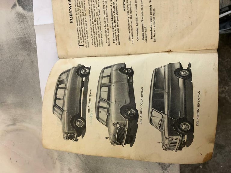 Austin ( seven ) mini owners hand book