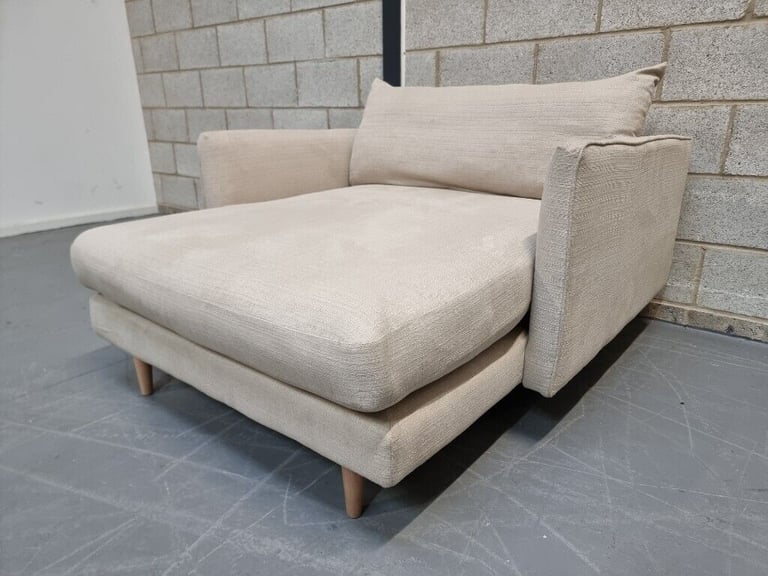 Barker & Stonehouse Levico Chaise Snuggle Chair In Netutral Fabric  RRP-£1435 | in Retford, Nottinghamshire | Gumtree