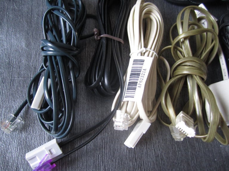 TELEPHONE AND ETHERNET CABLES NEVER USED