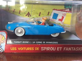 ATLAS Tintin Les Voitures de Spirou Et Fantasio Corne de Rhinoceros boxed unused