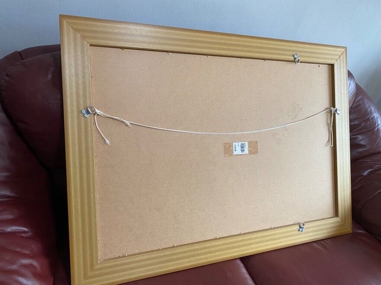 Good quality, large, modern, gold/gilt framed mirror