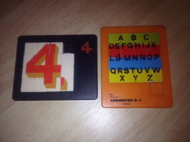 image for VINTAGE SLIDING TILE PUZZLES ALPHABET / NO.4-RETRO 80's