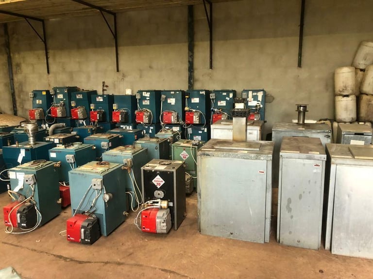 Oil boiler burner 
