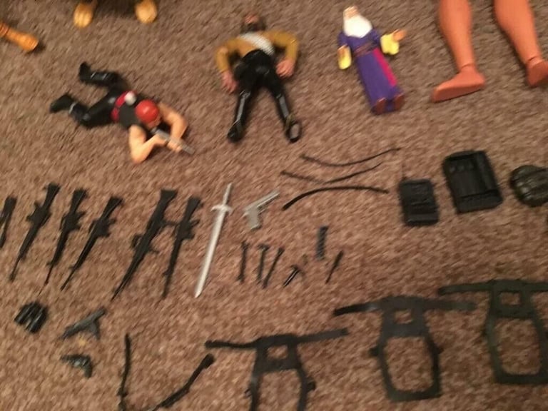 Vintage action figures and parts, Batman, Wonder Woman