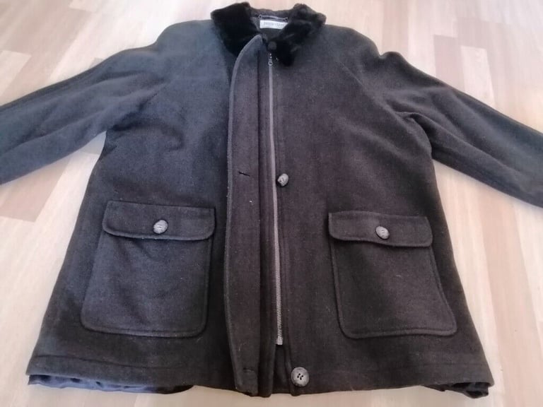 Vintage Designer JACQUES VERT Wool & Cashmere Oversized Jacket . Ex Cond. Ladies. Size : M