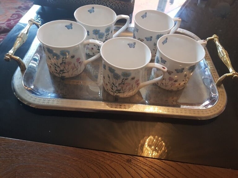 Brand new quality tea cup  and tray  spotless condition 