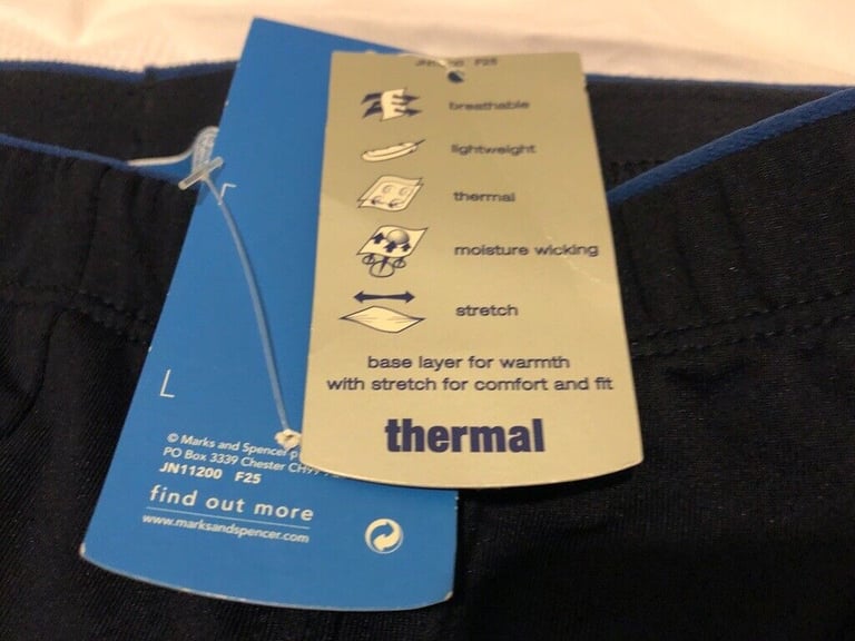 M&S  Mens New Thermal Longjohns.