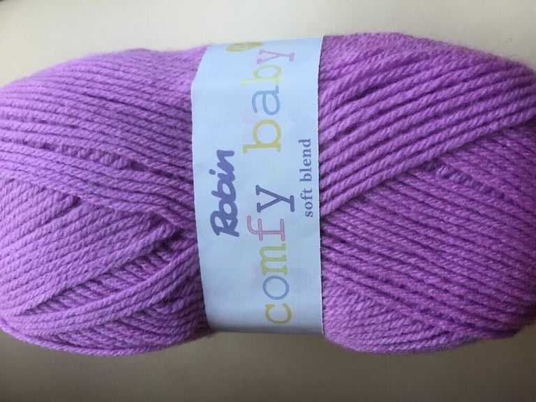5 X100G BALLS ROBIN COMFY BABY SOFT BLEND DOUBLE  KNITTING WOOL YARN GREEN SHADE 4065,