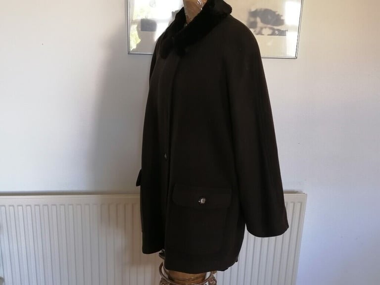 image for Vintage Designer JACQUES VERT Wool & Cashmere Oversized Jacket . Ex Cond. Ladies. Size : M