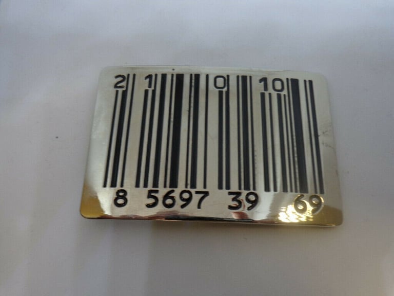 Belt Buckles Batman, Thunder Cats & Bar Code x 3 All In Good Condition 