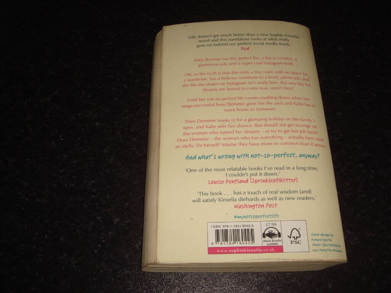 Sophie Kinsella - MY NOT SO PERFECT LIFE - used paperback book, post or collection