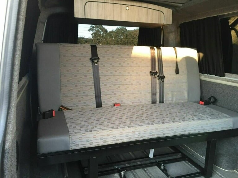 3 Seater full width Rock And Roll Bed/Seat VW T4, T5, T6, Vivaro, Transit, Bongo