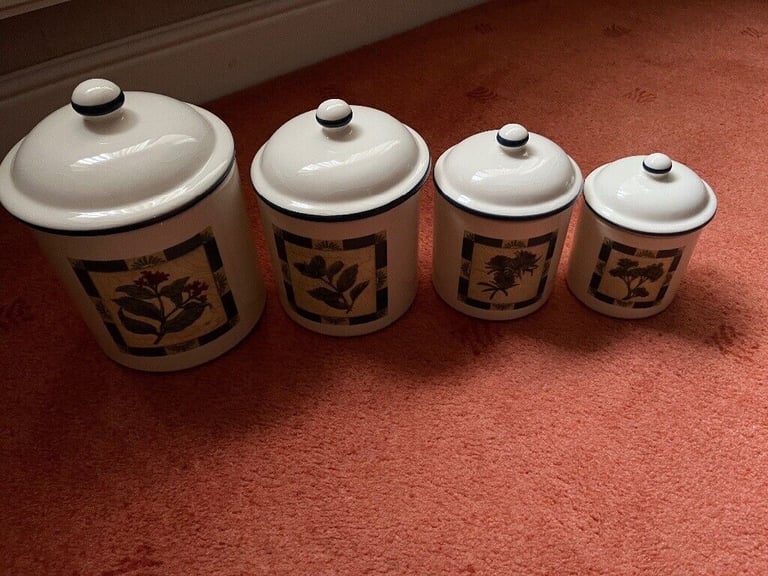 Milano four piece canister set