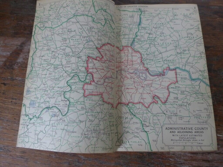 Of Historic Interest: 1948 edition of BARTHOLOMEW'S REFERENCE ATLAS OF GREATER LONDON.