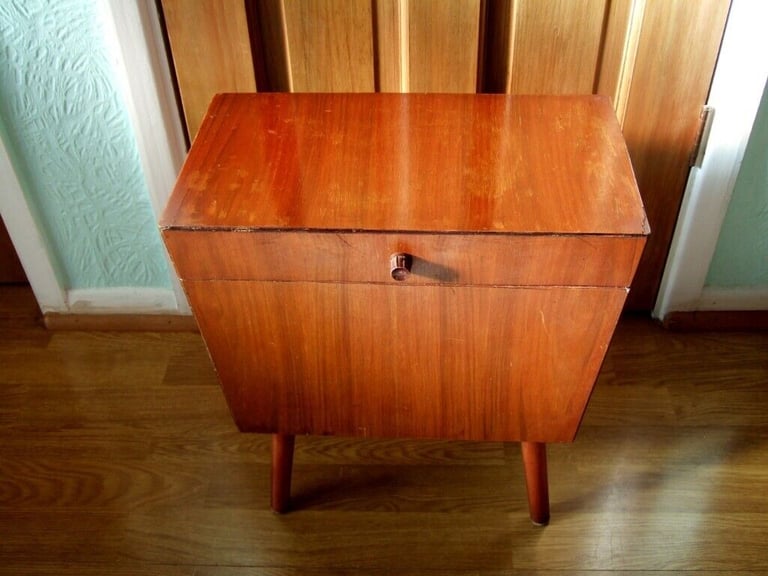 image for Box stool for knitting craft storage