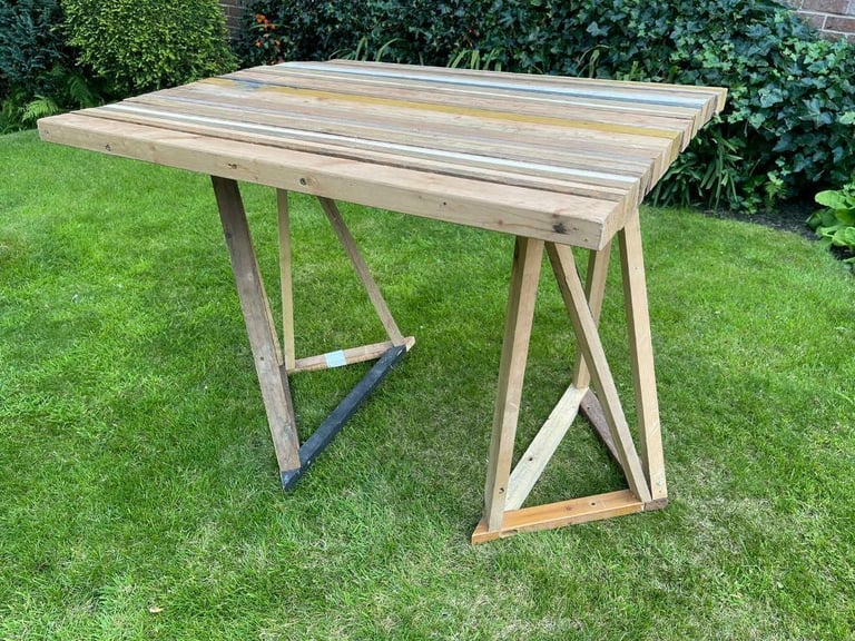 Bespoke Handmade square table / upcycled Reclaimed wood 🪵🪚🔨♻️