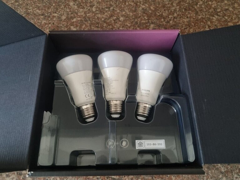 image for PHILIPS HUE White & Colour Ambience Smart LED Bulb
