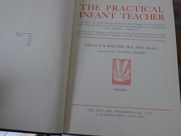 Collectable set of books: THE PRACTICAL INFANT TEACHER Volumes 1-5 PLUS Supplementary edition. 