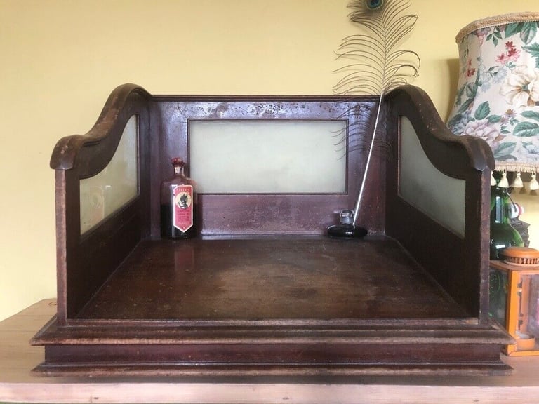 Victorian Clerk’s Writing Slope with Frosted Glass Screens