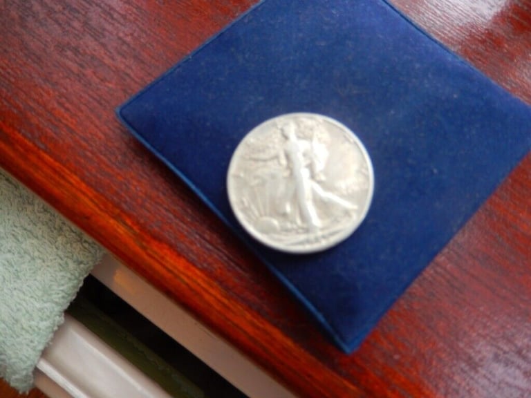 image for TWO AMERICAN SILVER HALF DOLLARS FREE P& P