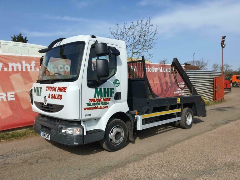 2014 Renault Midlum 7.5 ton Skip Lorry Truck skip loader