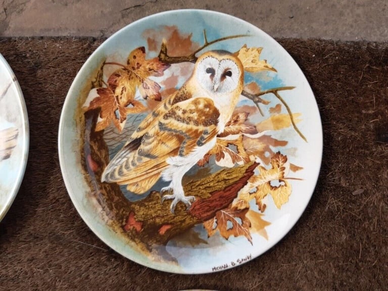 Coalport The Wise Owl Ltd Edition Collectors Plates X 4