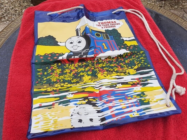 RARE Vintage Pingu, Mr. Blobby, Thomas the Tank Engine Bags from the 1990's