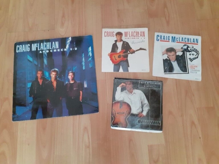 image for 4 x Craig mclachlan poster/sealed singles / LP