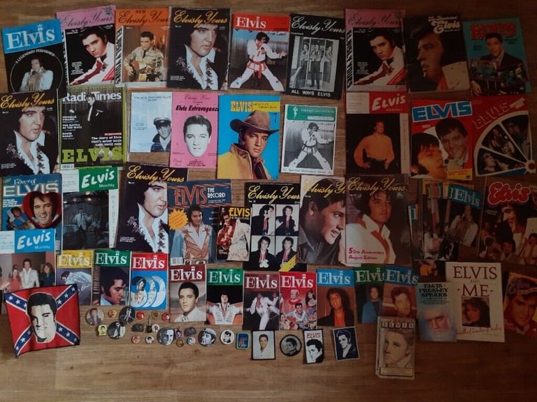 image for 90 x elvis - books , magazines,  badges