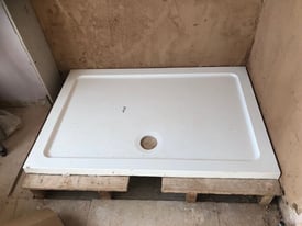 New 1200mm x800mm Stone Resin shower tray, plumbing kit, Riser kit. 120 ONO. Located in CM16 not E10