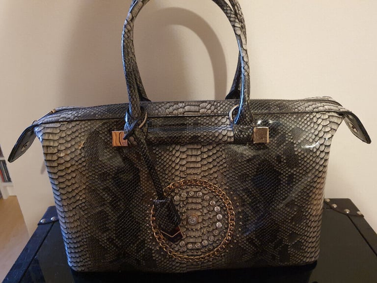 image for  Ladies Handbag Reptile Pattern and Beaded Handbag with Shoulder Strap 