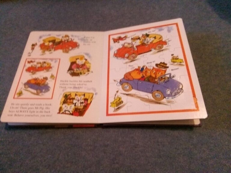 Richard Scarry Please and Thank you hardback, jigsaw book