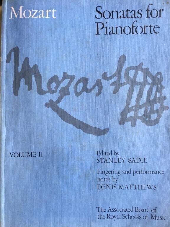 MOZART Sonatas for Pianoforte (Vol.1 and Vol.2) ABRSM published